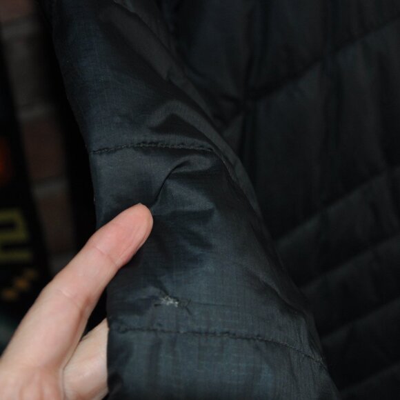 Columbia Midi Black Hooded Puffer Jacket Coat XXXL - Picture 8 of 8